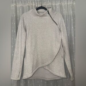 Athleta Cream Mock Neck Sweatshirt